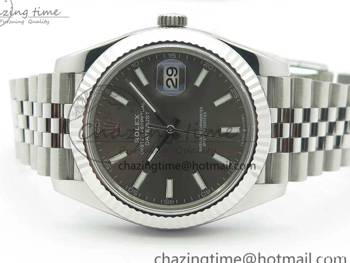 0102 New DateJust 41 126334 ARF 1:1 Best Edition 904L Steel Gray Dial on Jubilee Bracelet A2824 V Durable 3119